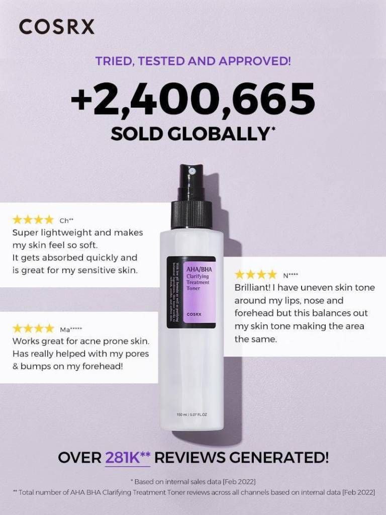 COSRX AHA BHA Clarifying Treatment Toner